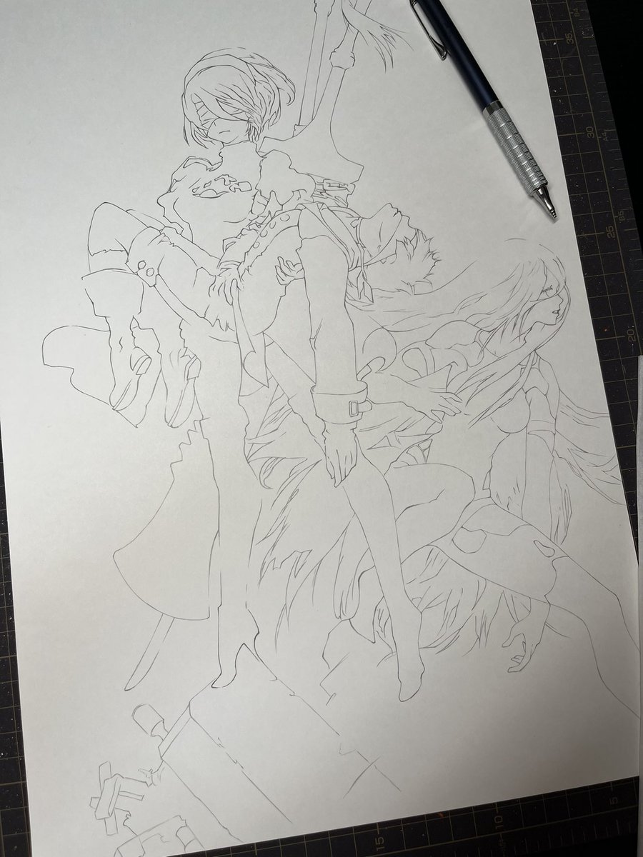 この前のヤミちゃん失敗して意気消沈してましたが、やっと描く気になりました