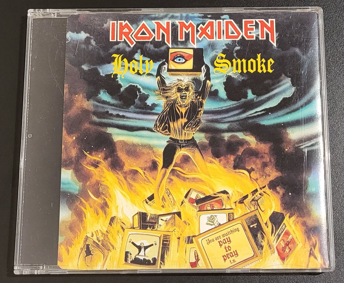 DavidGTato's tweet photo. @IronMaiden Hoy es el single de Holy Smoke el que está de aniversario
#IronMaiden #HolySmoke #AllInYourMind #KillMeCeSoir #UptheIrons
#MyIronMaidenCollection https://t.co/ypVPRwetcp