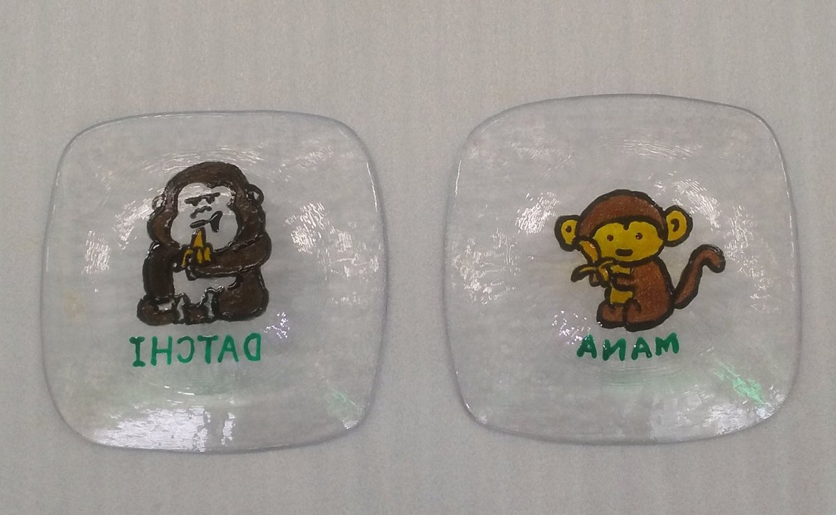vidro_park's tweet photo. 【体験工房より】
絵付けを体験してくれたDさんとMさんの作品です👏昨日はサンドブラストを本日は吹きガラスも体験してくれたm(__)mすごく素敵だったので思わず歓声をあげてしまいました😆
ぜひまた遊びに来てください✨
＃月夜野びーどろパーク
＃サンドブラスト
＃絵付け
＃可愛い
＃群馬県 https://t.co/9qtCafF7hn