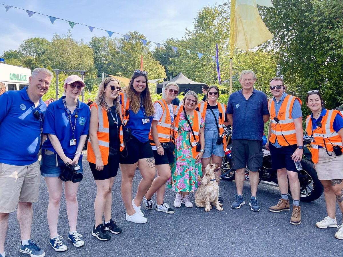 WeldmarMatt's tweet photo. A massive well done to this wonderful team for pulling off our @Weldmar summer fete on the hottest day of the year yesterday. Lots of new attractions, entertainment and fun for the whole family. Very proud indeed of them all. Pictured here with loyal supporter Martin Clunes https://t.co/soC07ZD12s