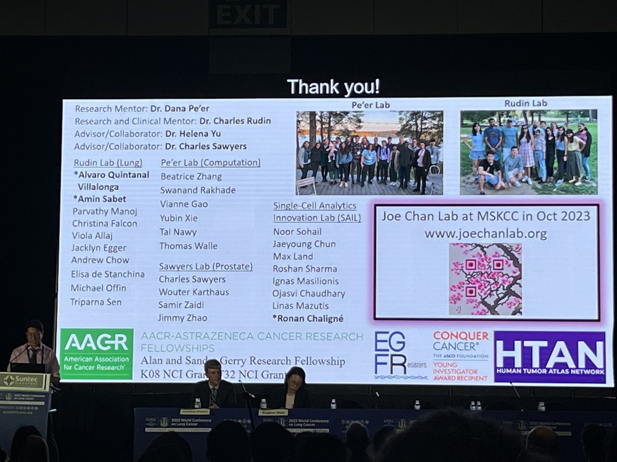 AlvaroQuintanal's tweet photo. Amazing @jmchan88 presenting our work in #lineageplasticity and LUAD to neuroendocrine transformation at #WCLC23. Starting his own lab in @MSKCancerCenter and looking for postdocs and technicians. Coolest guy working on the coolest topic with the coolest techniques. Watch out! https://t.co/7XhLdaOW7z