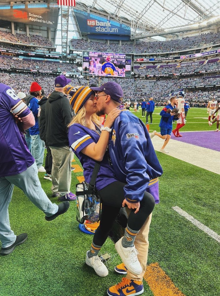 JasonHarmonNFL's tweet photo. Every year on the night before kickoff I sit back and reflect on my dad. A kid from California who only found the Vikings on TV by chance since the Marine base he lived near was packed with Marines from Minnesota. I think about him seeing Fran Tarkenton and falling in love with the game. I think about a few decades later when I picked out a Cris Carter jersey for him as a Christmas gift. I think about his old school Vikings bomber jacket that he let me borrow in high school that I never gave back. I think about taking that jacket with me to US Bank Stadium for my first NFL game in 2019, on the four year anniversary of my dad dying of cancer. I think of Thanksgiving this past year when I got to take my wife to her first game in Minnesota, and a few days later doing our pregnancy announcement on the field during a tour. I think of the Vikings blessing us with tickets to the playoff game and hooking us up with a ton of gifts for us and our baby, Case, who joined us in July. 

This year, I think of Case and I think of the ups and downs this team will put him through (should he choose to endure it). 

I think of the day he gets to see them win that elusive Super Bowl… and I hope I’m there with him for it. 

Here’s to family. Here’s to legacy. Here’s to the Vikings. Here’s to 2023. #SKOL