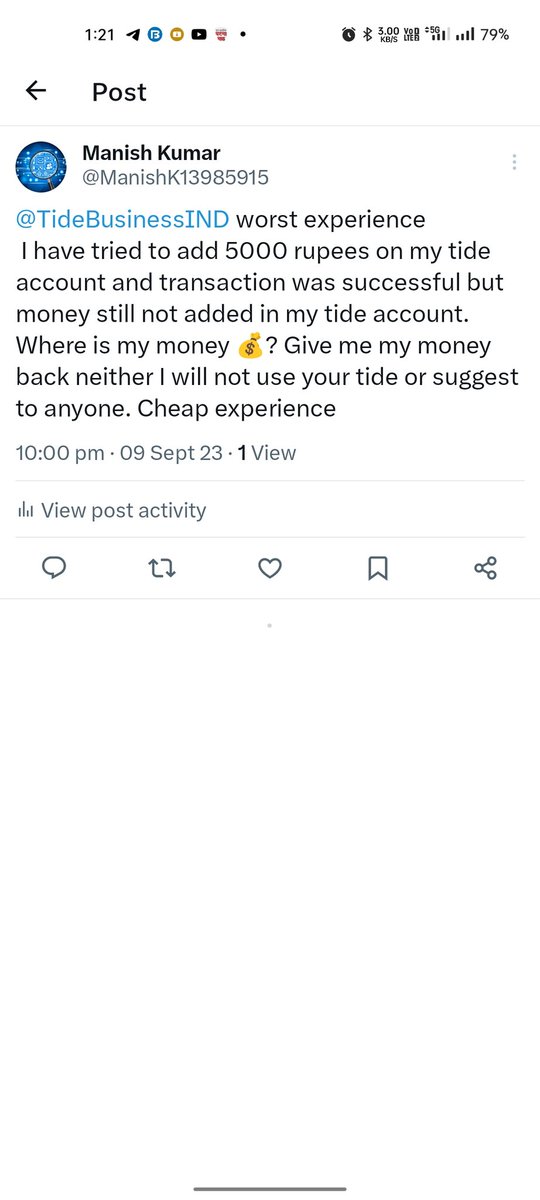 kumaar007r's tweet photo. @TideBusiness @TideBusinessIND I have already raised request with them but they are not responding https://t.co/DPBR93nQjR