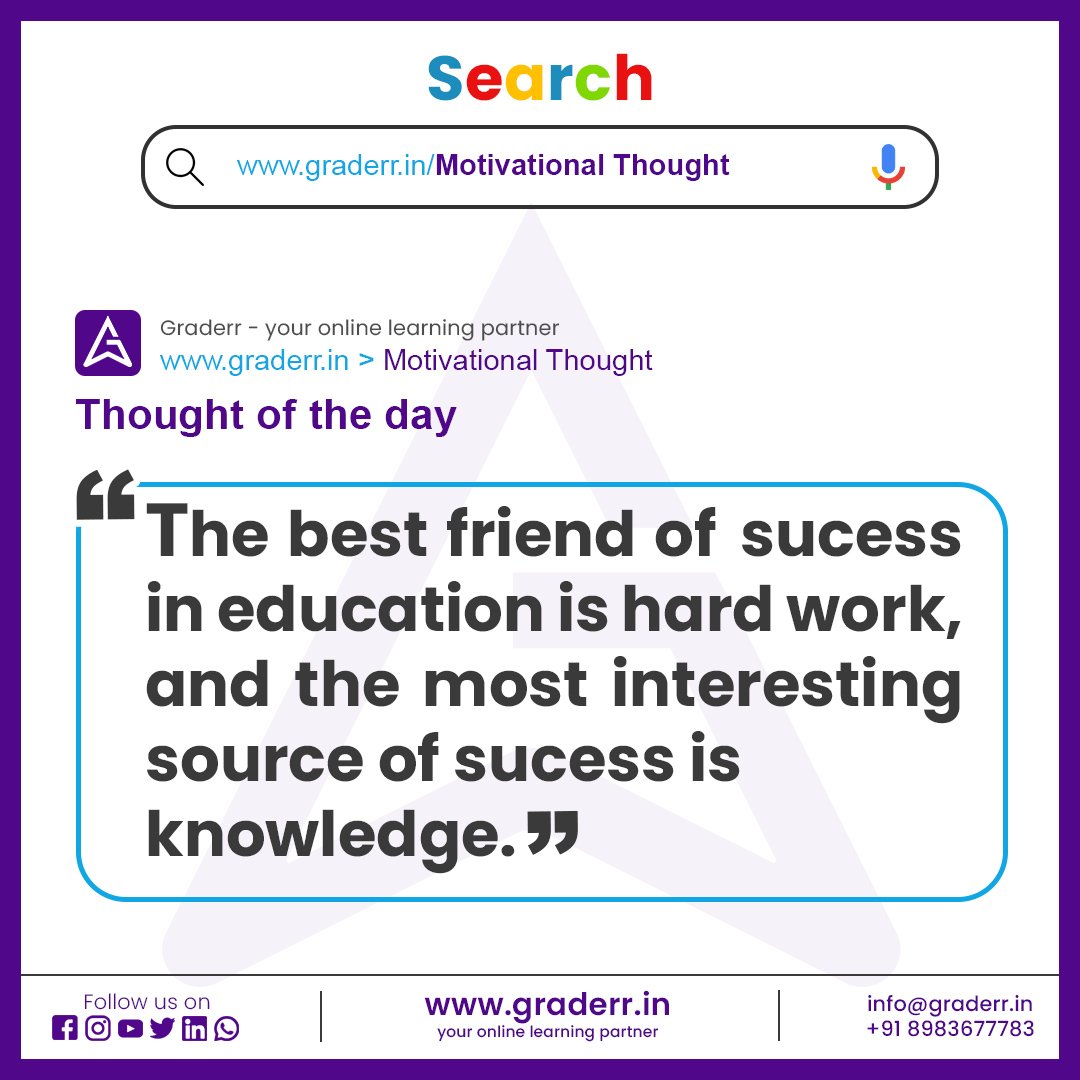 Graderr_'s tweet image. Thought of the day 🤩🧠
#graderr #OnlineBusiness #elearningwebsite #education
#Motivationalquote #motivational #educationalwebsites #educational #post #motivationalquotes #quotes #dailyquotes #viralpost #thoughtoftheday #indian #indianlearning