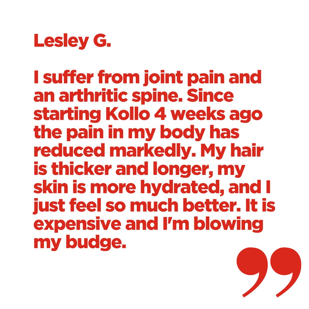 KolloHealth's tweet photo. We're thrilled to hear that Kollo has made such a positive impact on your life in just 4 weeks. Your feedback motivates us to continue delivering the best of the best! π
#myKollo
https://t.co/w9aMztQFdw https://t.co/wIzqWtnvMl