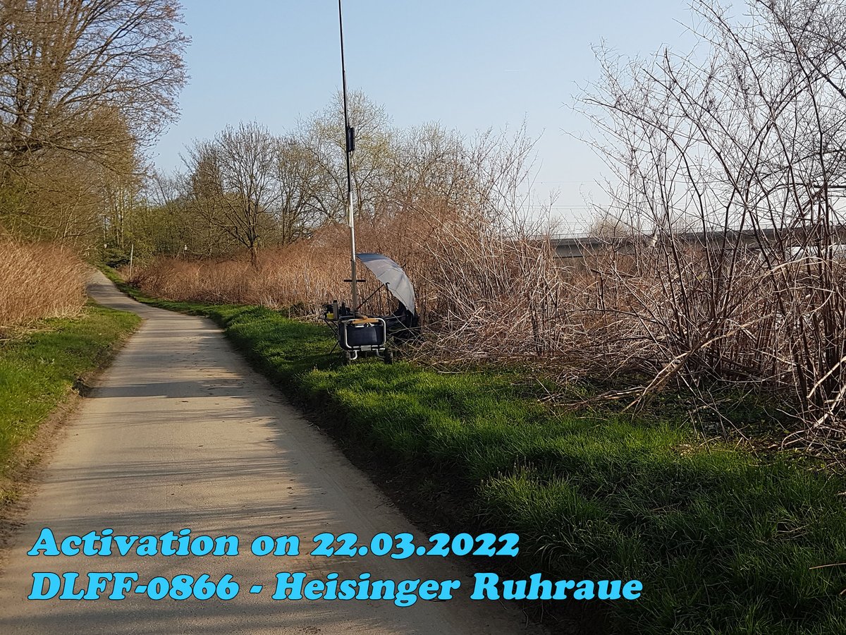 dl8eca's tweet photo. DLFF/WCA Activation on 09.09.2023 as DL8ECA/P.  References: DLFF-0866  "Heisinger Ruhraue" and WCA DL-00534 "Schloss Schellenberg".  Thanks to all chaser for 207 contacts. Very different conditions to 2022 activation.
@wwff44 #wwff44 #wwff #HamRadio #AmateurRadio #hamr #hamradio https://t.co/JDhV06Mkxx