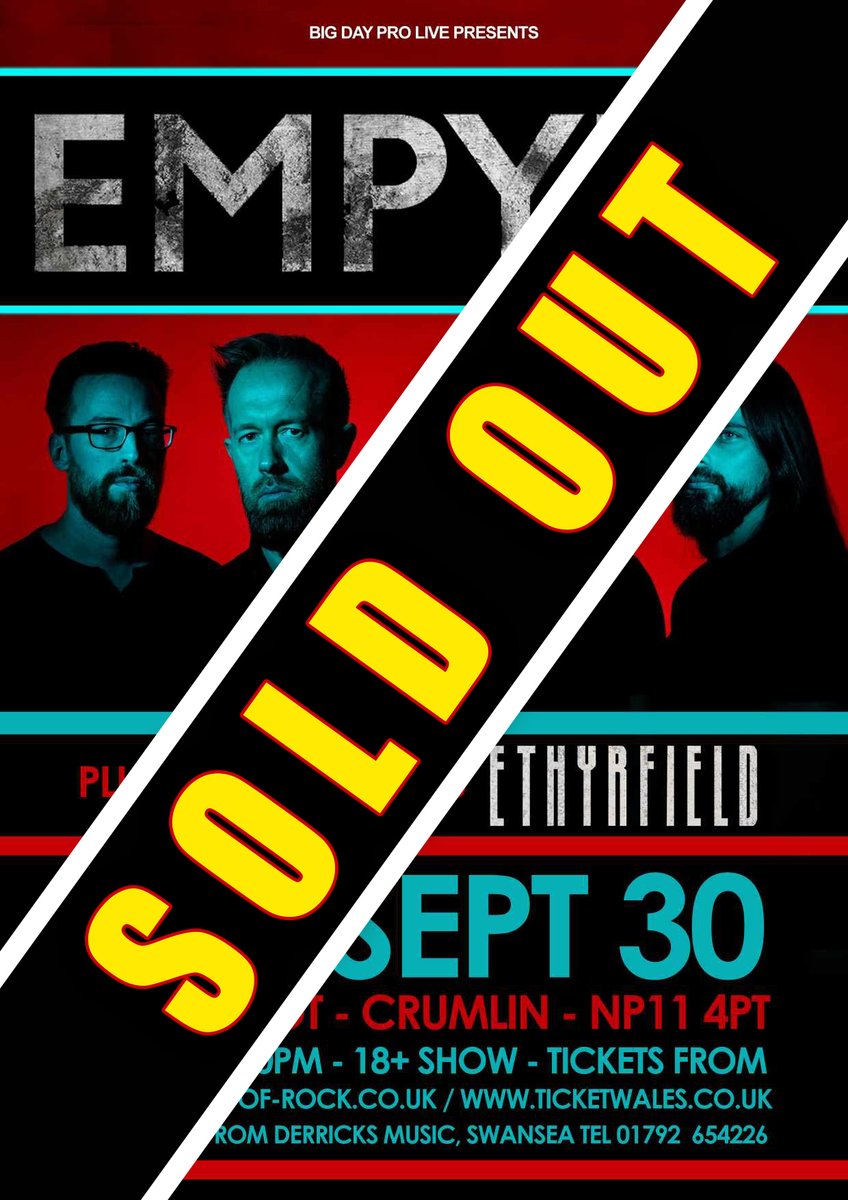 Our headline show with @ethyrfield at The Patriot in Crumlin has now sold out. #soldout