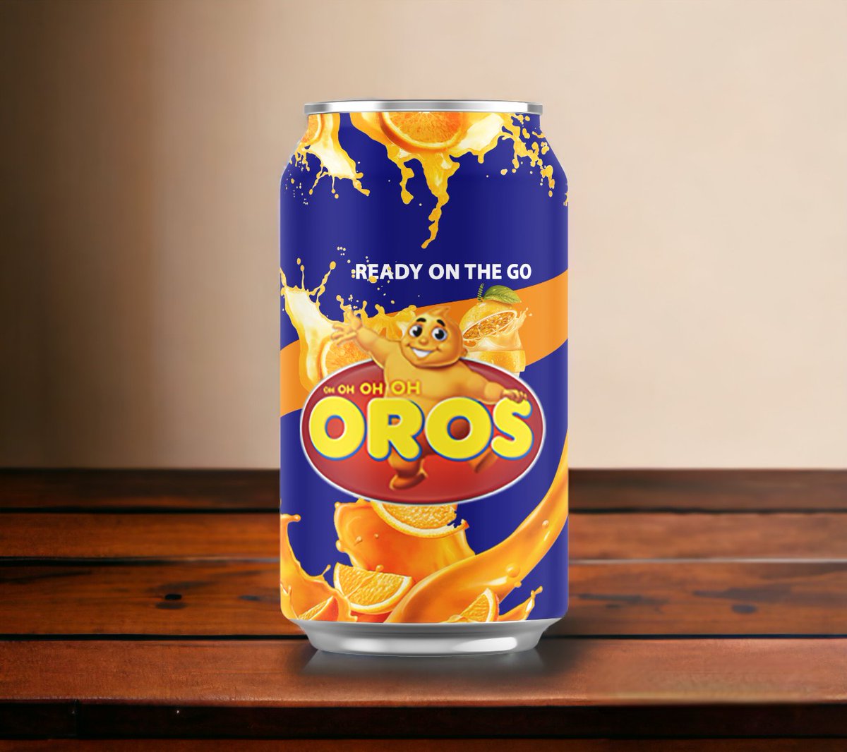 So I decided to design a concept soda drink for @sa_oros , I call it Oros Fizz, same Oros with a dash of fizz. What do you guys think?