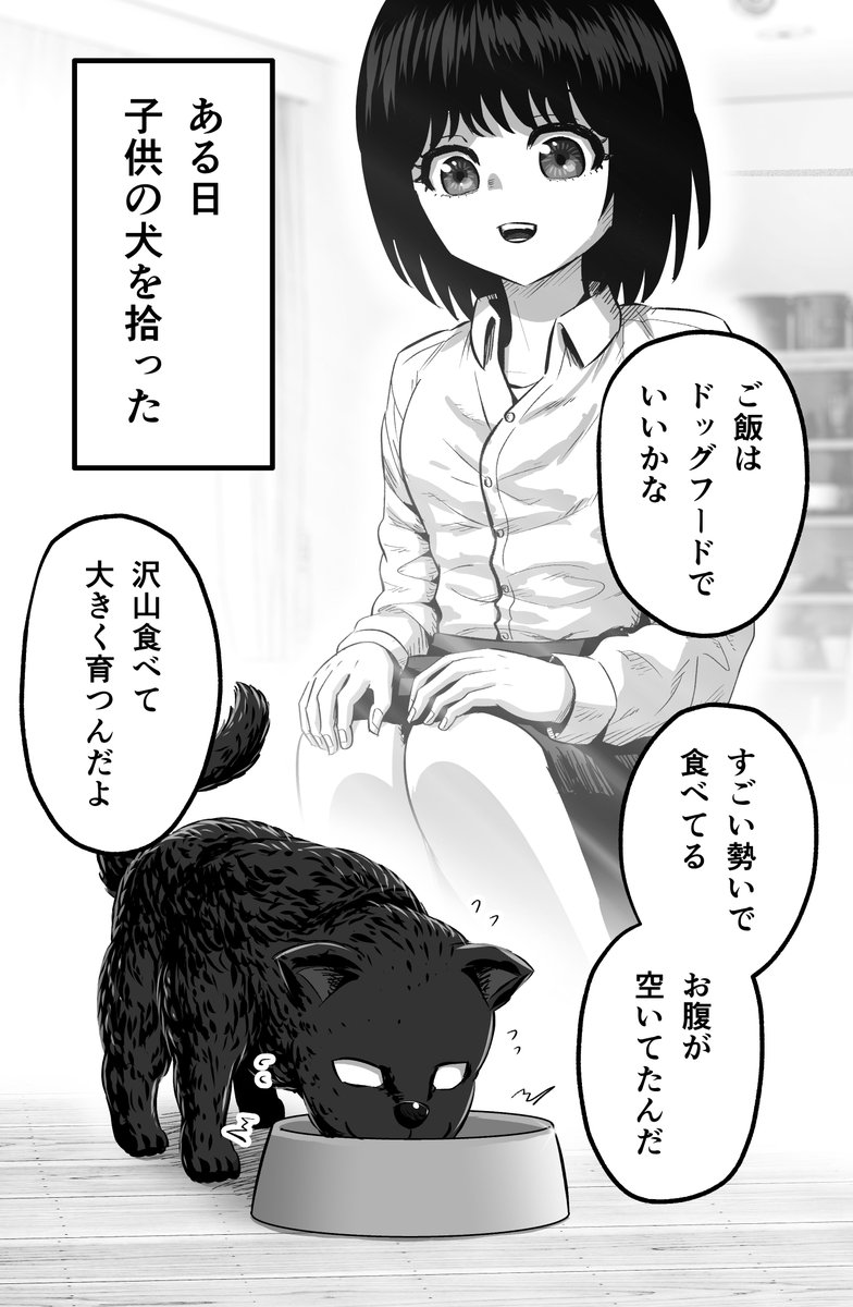 捨て犬を育てたら正体がヤバかった②(1/2)