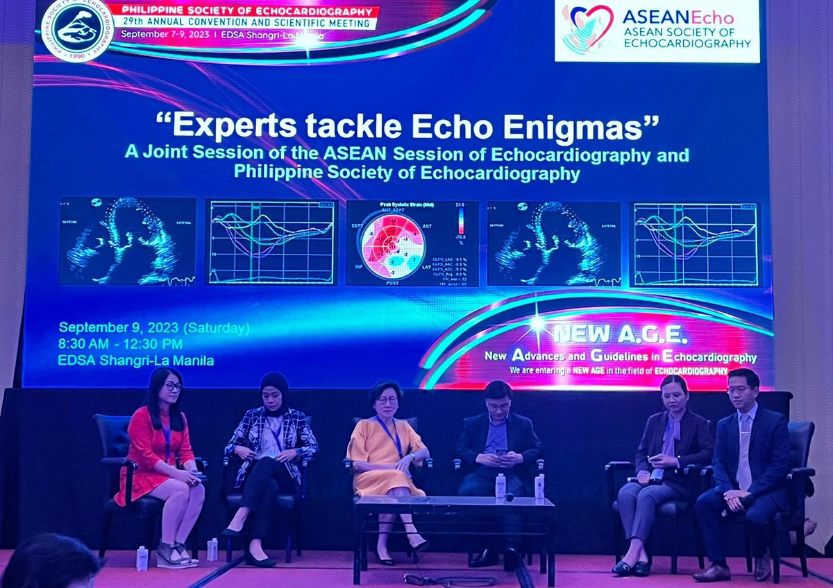 MefriYanni's tweet photo. Mabuhay, Manila !
Wonderful session at @PhilSocEcho meeting with #ASEANEcho and #APSCYoung members.
Thank you for having us !
#echofirst
#echocardiologist https://t.co/CiDuGnsTqB