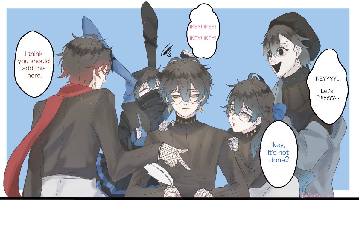 xxShooYuu_Jiixx's tweet image. The day of Novelist…🖋️✨
and Who Next?…🤔
#IkeEveland 
#Ikenography