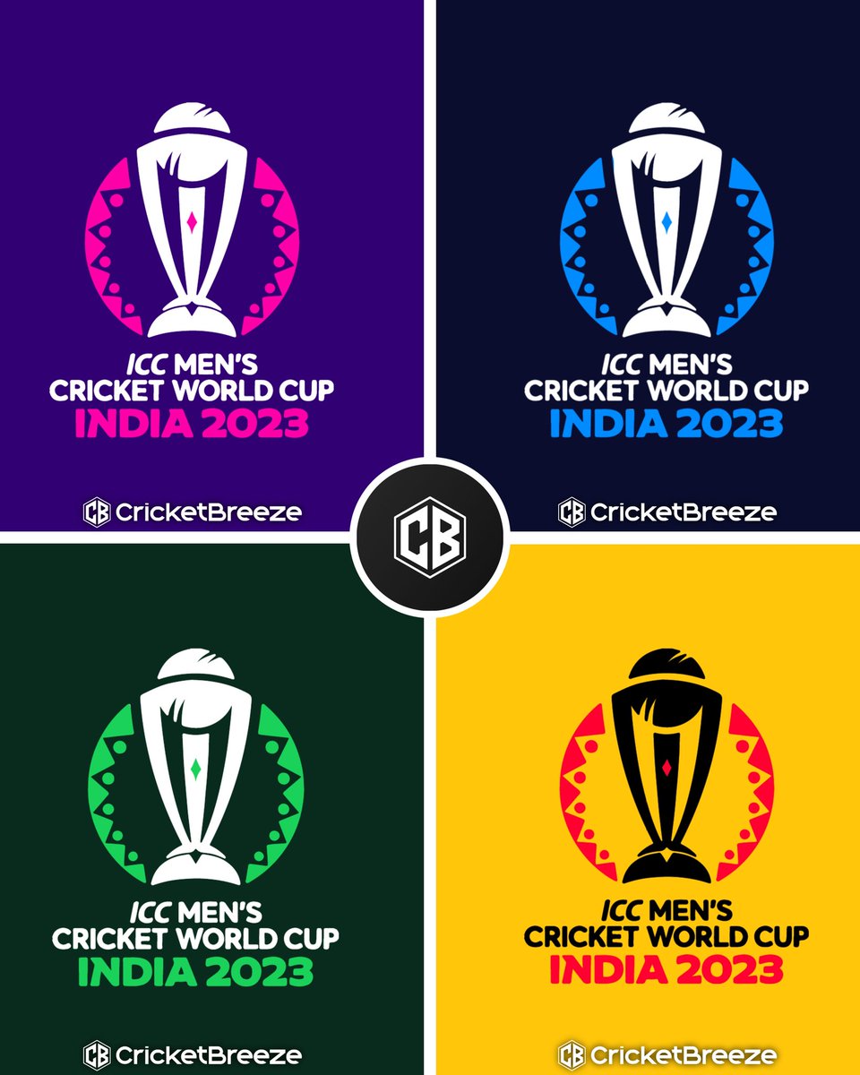 thecricbreeze's tweet photo. Which combination for world cup logo do you like the most?

#asiacup #asiacup2023 #asiacuppakistan #iccworldcup2023 #icccricketworldcup #pakvsind #indvpak #pakistancricket  #indiancricket  #cricketbreeze  #BabarAzam #ViratKohli #INDvsPAK #pakvsind2023 https://t.co/ohh0R0BcvA