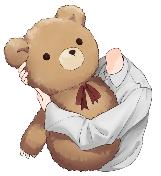 くまのぬいぐるみを抱きしめる、パジャマ姿の素材です。  おはVやおやVの投稿などに。  頭部を組み合わせてご使用ください。  使用例をツリー(返信)に繋げます。  (ご使用の際は、リポスト or フォロー頂けましたら嬉しいです)  #VTuberAssets #Vtuber素材 #フリー素材 #しぐたそざい
