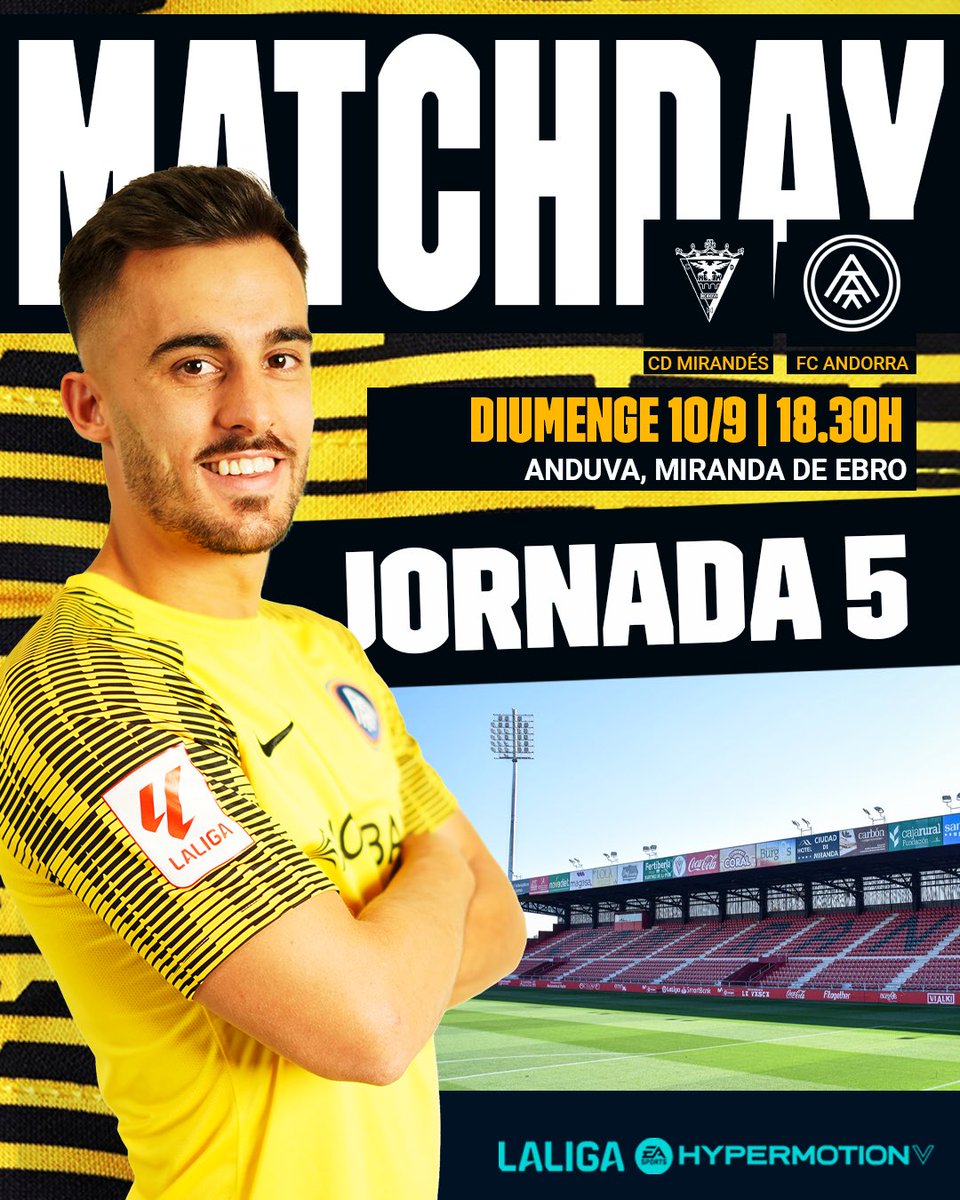 🟡 MAÇ GÜNÜ 🟡
🆚 <a href="/CDMirandes/">Club Deportivo Mirandés</a> 
🏟️ Anduva
📍Miranda De Ebro
🕡18.30 - 🇪🇸
🕢 19.30 - 🇹🇷