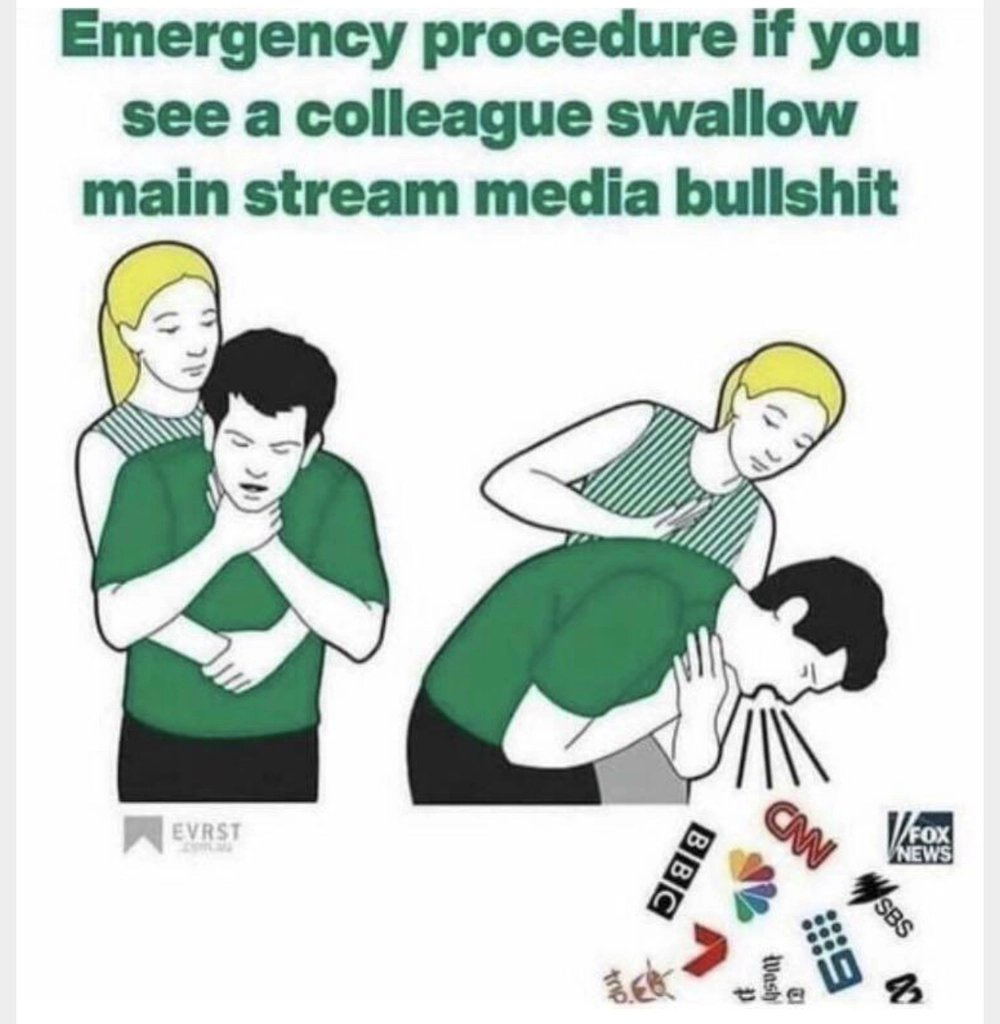 JMailantz's tweet photo. #fakenewsmedias #ClownWorld
Procédure d'urgence si vous voyez un collègue avaler la merde les médias https://t.co/frRLDREVL3