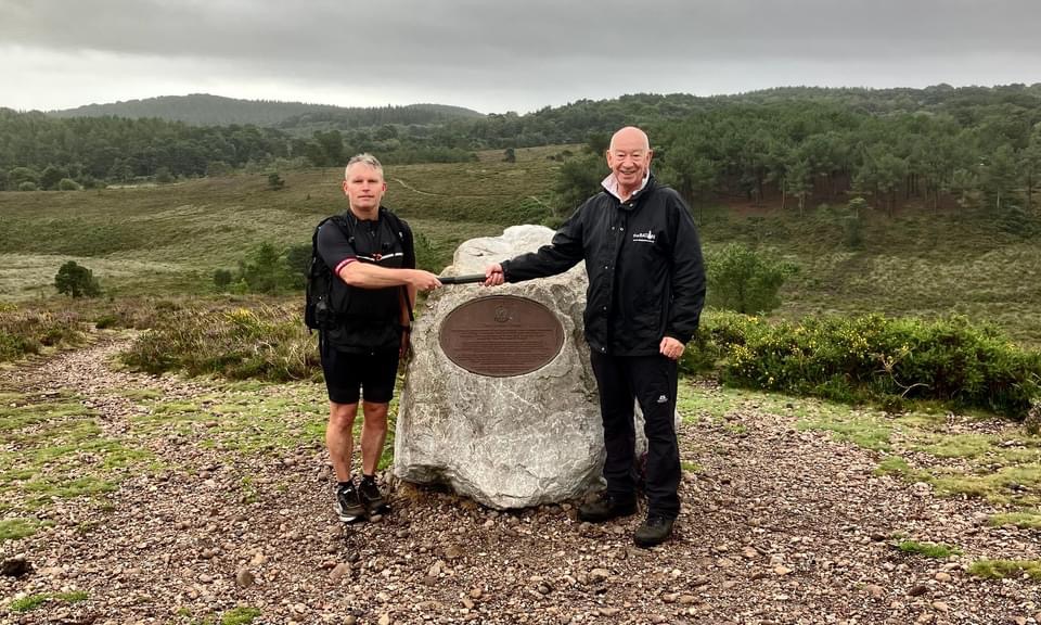 thebastionbaton's tweet photo. WO1 RSM Mick Cowe MC on the line with the 45 Cdo team ready to Speed March the @greatnorthrun_ with 30 lb packs carrying a Baton recently refurbished by @SupacatLtd raising funds for @stoswaldsuk fit as they are this will still be a fair effort please support them🙏 https://t.co/i2jrTp2Hwn
