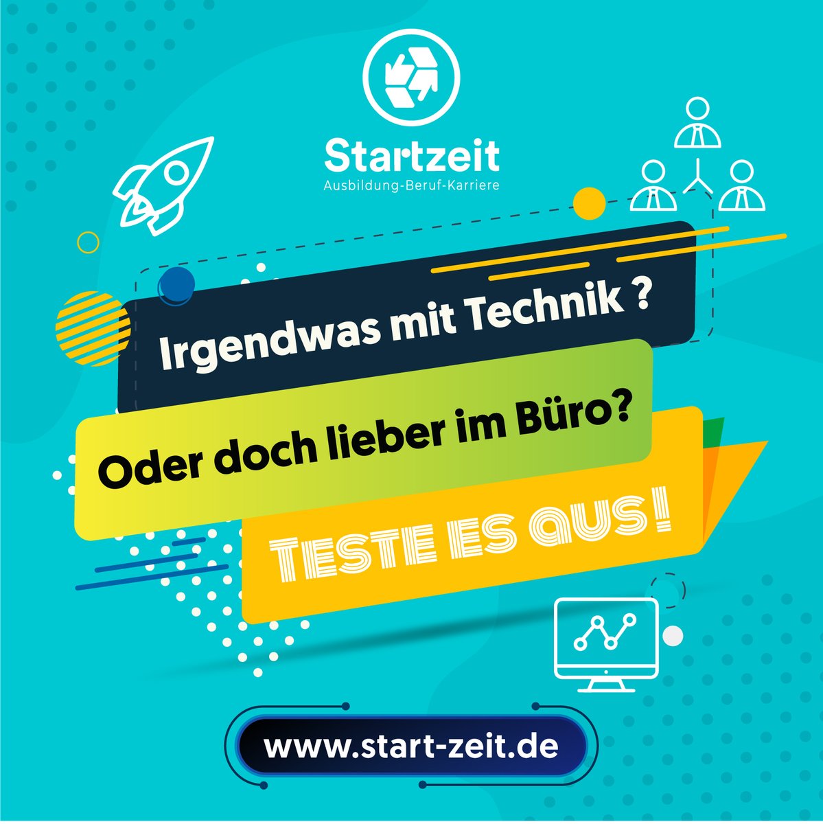Meeting Point -Zukunft Beruf (@meetingpointosz) on Twitter photo Teste es aus - Wo ? Am 14.10.2023 zur STARTZEIT
Ausbildung-Studium-Karriere, in Eisenhüttenstadt
die MIT-MACH-MESSE in der Trainingshalle von ArcelorMittal. Straße 16 Nr. 1. Sie wollen noch Aussteller werden? info@startzeit-digital.de
#Ausbidlung #Brandenburg #Studium Teste es aus - Wo ? Am 14.10.2023 zur STARTZEIT
Ausbildung-Studium-Karriere, in Eisenhüttenstadt
die MIT-MACH-MESSE in der Trainingshalle von ArcelorMittal. Straße 16 Nr. 1. Sie wollen noch Aussteller werden? info@startzeit-digital.de
#Ausbidlung #Brandenburg #Studium