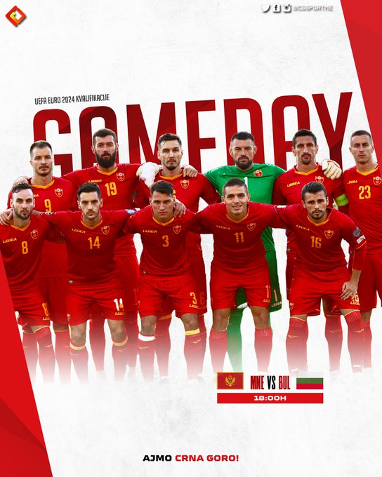 Jour de match pour le Montenegro 🇲🇪

La Crna Gora affronte la Bulgarie à 18:00
