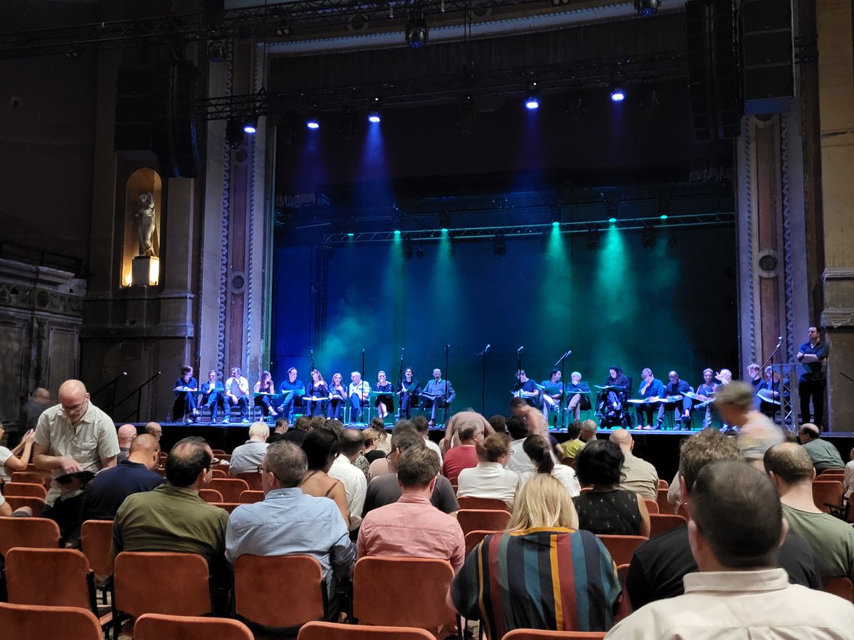 Wondrous evening at the Alexandra Palace Theatre watching the live read through of Quatermass. Not only the amazing performance by the cast but also the location. Well worth the long trip from Orkney and the 2+ hrs to get back to the hotel afterwards! #Quatermass70