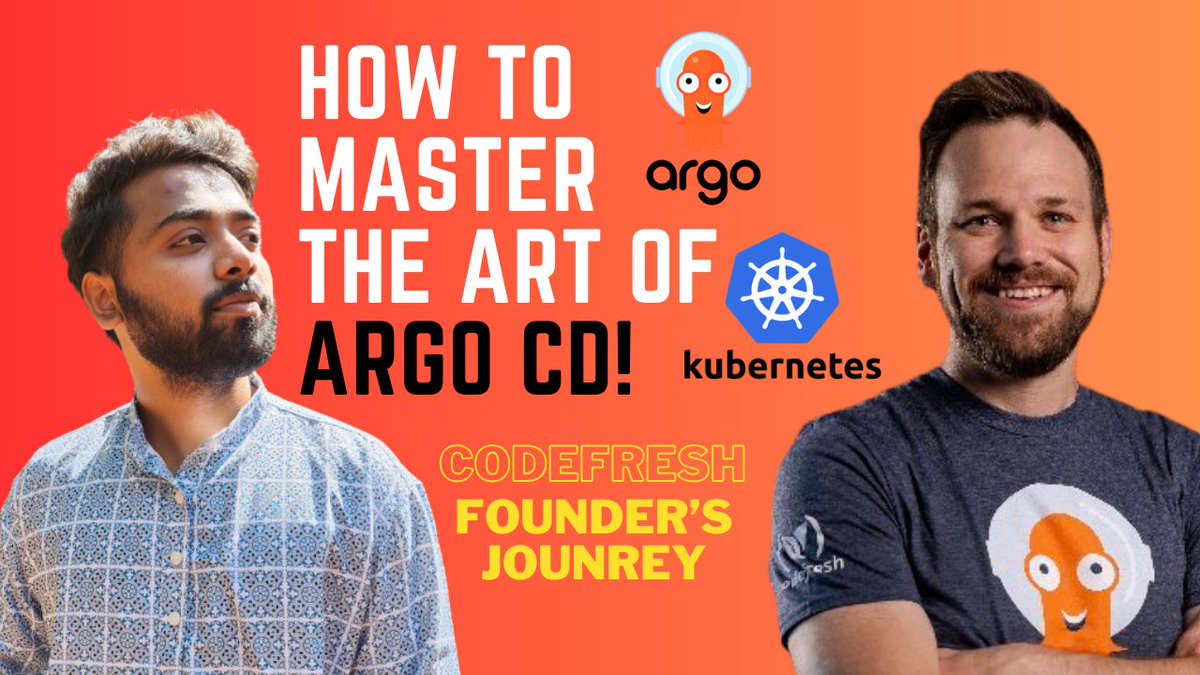 ghumare64's tweet image. Dropping video today with @todaywasawesome, Co-Founder @codefresh and @argoproj maintainer sharp at 6:30 pm on youtube.com/@ghumare64 🔥🧡