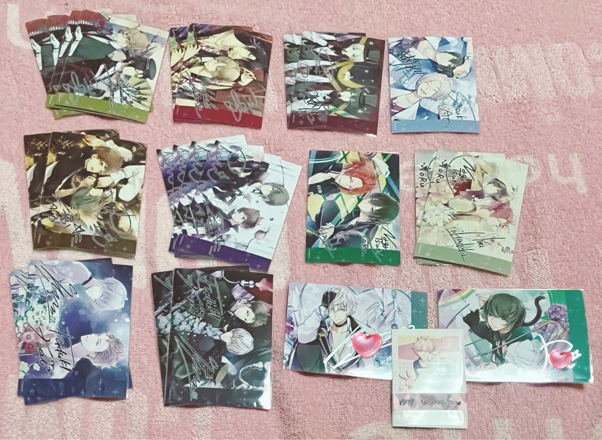 Oo_fuw's tweet photo. ツキウタ。 10周年 十進月歩 アニバーサリーブロマイド 交換

【譲】画像参照
           ノーマル(駆、始、春、新、葵、涙、海、陽、夜、郁、隼)
           直筆(涙、隼)

【求】恋 (3rd優先)、黒年少、クリス

郵送での交換希望。 https://t.co/VHk8BxpjD2