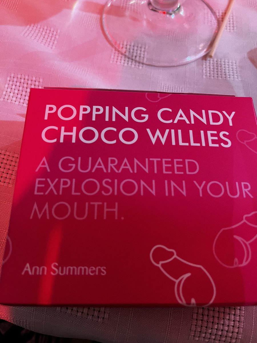 hellysmiff's tweet photo. @AnnSummers @LozzaDozzer had these at a hen do last night - no explosion just lack lustre chocolate #disappointingwillies https://t.co/XmvXXyNOXm