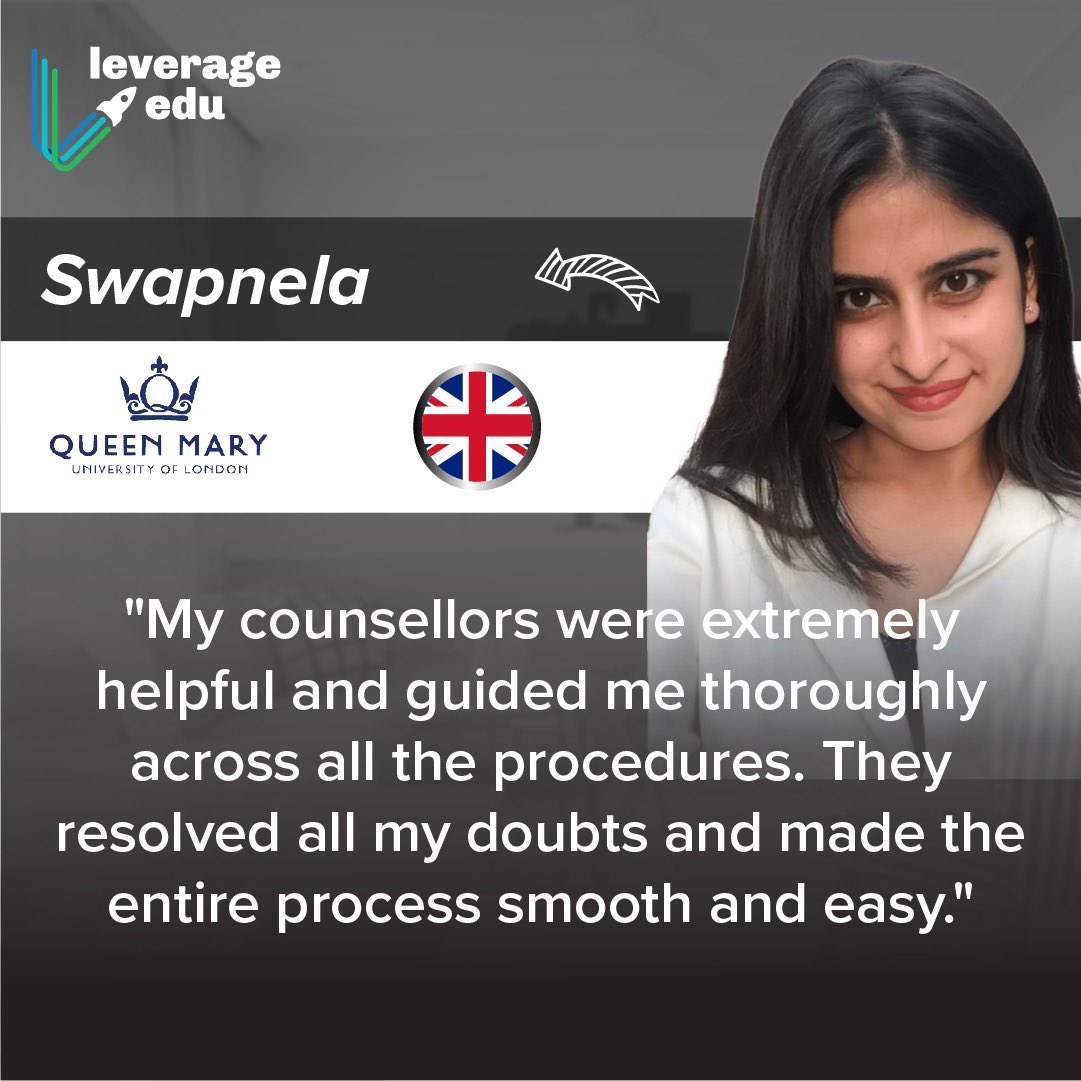 👩‍🎓Swapnela is on her way to live her best life!

🤩Want to be like her?

📌Apply for the Jan'24 intake with Leverage Edu. Check the link in our bio. 👀

#studentfeedback #studentreview #studyabroad #studyabroaduk #universityoflondon #leverageedu