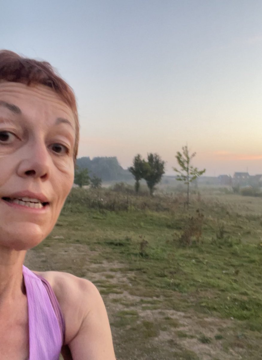 Got out early on the trails this morning to beat the heat. Beautiful morning, lovely and cool for running and got a steady 10K in the bag. Happy Sunday Running Punks 🤟🏻💜<a href="/runningpunks/">Running Punks</a>