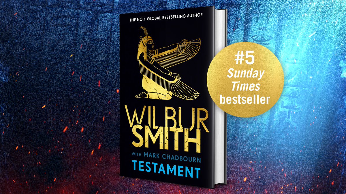 Testament is an instant Sunday Times bestseller!

Thank you to all of Wilbur’s dedicated readers for your continued support and friendship, each of you are part of this success.

wilbursmithbooks.com/books/testament

Posted by Bonnier Books UK.