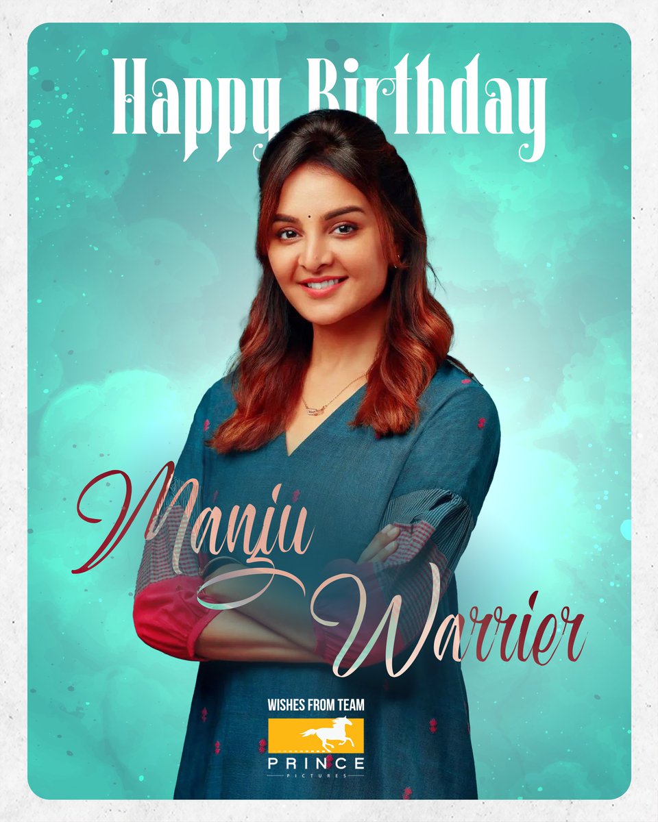 Wishing @ManjuWarrier4 a very happy birthday and a fantastic year ahead. We're thrilled to be working with her in #MrX.