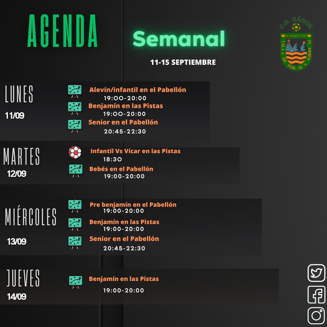 Estamos emocionados de compartir con vosotros los diferentes entrenamientos que tenemos en el Club Deportivo Gádor Fútsal. ⚽️

#ClubDeportivoGador #Futsal #Entrenamiento #Deporte #FutbolSala
