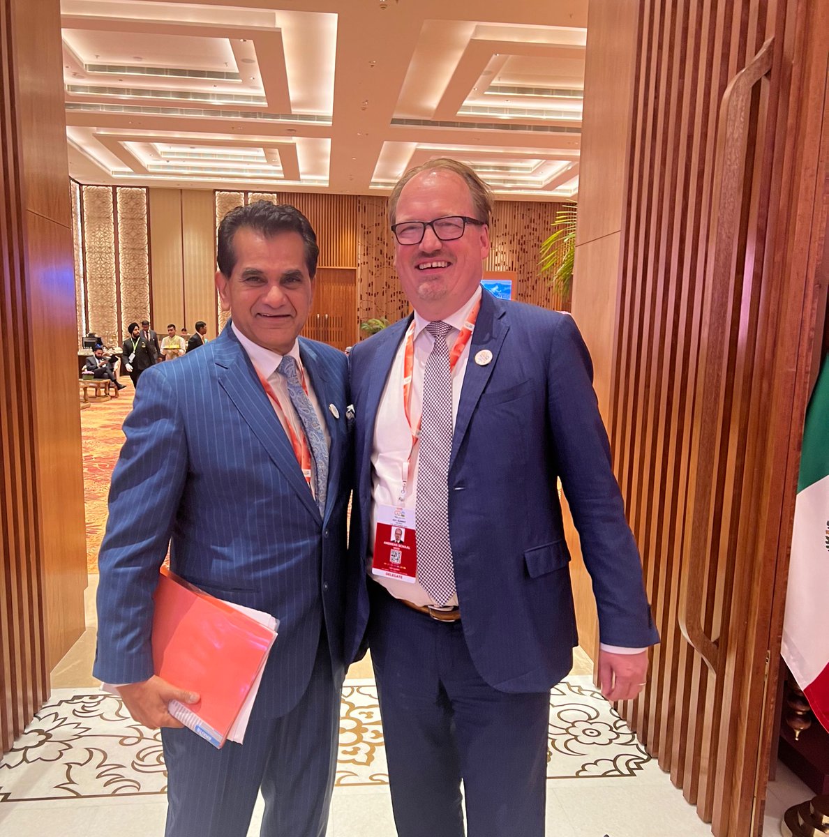 Big congratulations @amitabhk87 and 🇮🇳 for spearheading a strong and far-reaching #G20 Leaders’ Declaration in Delhi. #OECD proud to contribute to @narendramodi’s vision for One Earth, One Family, One Future through our work on SDGs, climate #IFCMA, tax, skills, gender & digital