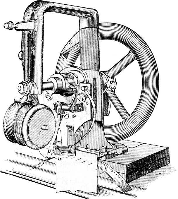Lockstitch sewing machine invented by Elias Howe, c. 1846.