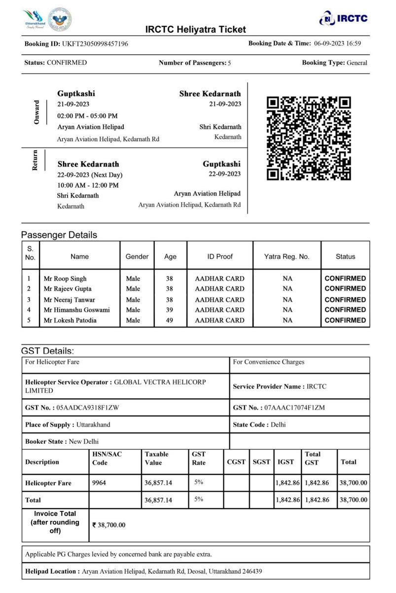 desi_walter's tweet photo. @BKTC_UK I would like to inform you that a fraud has happened with my friend. They booked the ticket of Helicopter service but after paying the amount of Rs 38000/- that person stopped picking up the call and invoice which was provided by him is fake. https://t.co/cvECzeUEv8