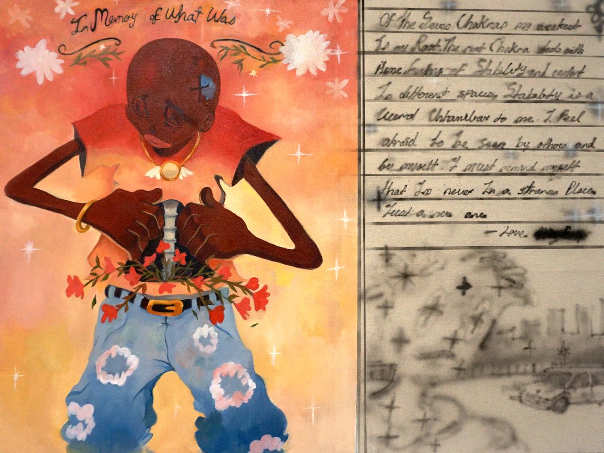 You can see me, flaws and all
Oil on Canvas