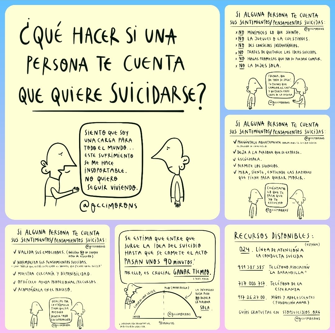 suvalery2015's tweet photo. #suicidio #prevenciondelsuicidio #plannacionalsuicidio #stopbullying 
Sintetizo gracias a @occimorons con este collage.
Quien se fue no pudo, no supo, no vio #esperanza.
Quienes seguimos trabajando y quienes luchan a diario en encontrar razones:
RAZONES =RECURSOS🎗 @UPII_Ciceron https://t.co/Hg0oAfKbNO