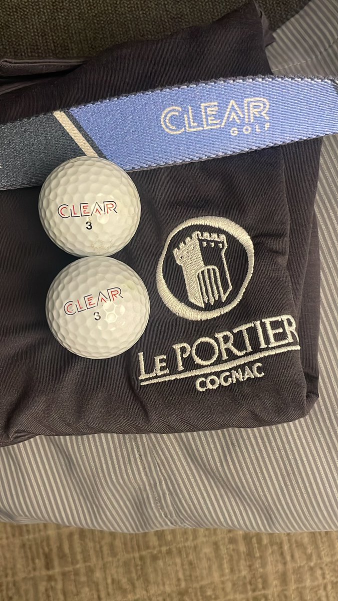 If I was playing golf today, and I am I would wear this and play these @ShannonSharpe @ClearSportsGolf @leportiercognac