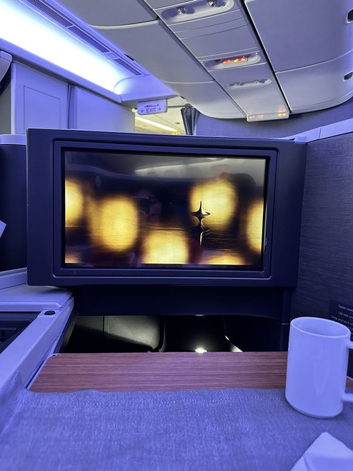 The great thing about an 8 hour flight is getting to almost finish a Chris Nolan movie in the duration