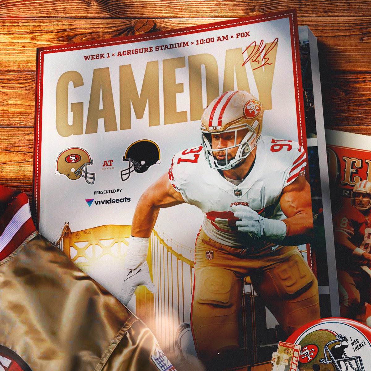 49ers's tweet photo. Been waiting for this...IT'S GAMEDAY! https://t.co/XEA9U2KOxM