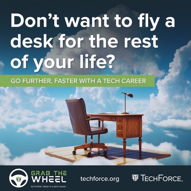 Take control of YOUR future because you can go further, faster with a tech career.

Discover how you can take control of designing a future that works for YOU, the way you’re wired to work. Join TechForce.org

#BeATech #TechsRock #NewCollarCareers #TechForce
