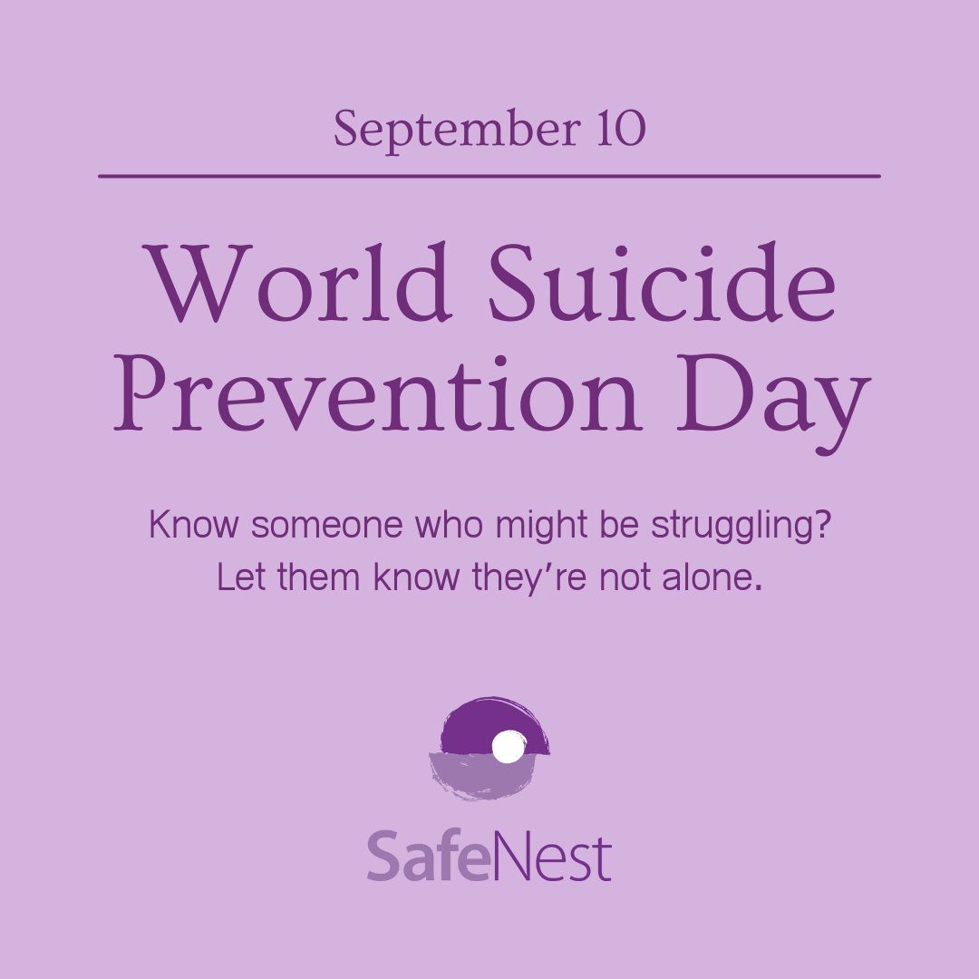Did you know that victims of violence are up to seven times more likely to consider suicide? On #WorldSuicidePreventionDay, like every day, we think of every person who needs support and HOPE, especially survivors of domestic and sexual violence. #youmatter #strongertogether
