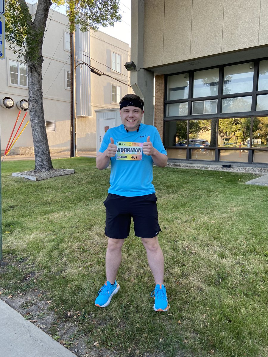 Son is running in the <a href="/RunQCM/">GMS Queen City Marathon</a> today. He is nervous as this is his first marathon ever. I know he will do well! 

Good luck, Kiddo! ♥️