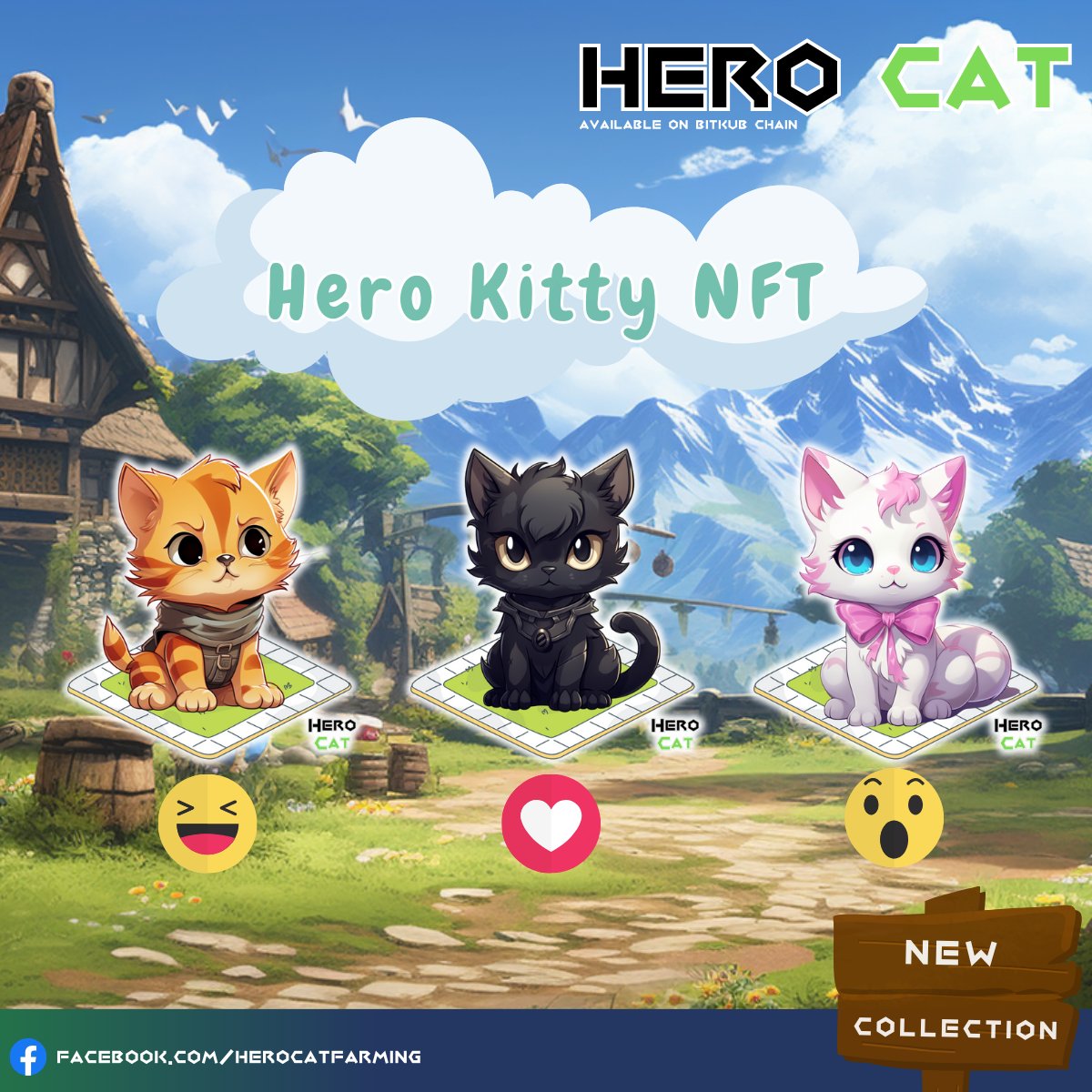 herocatfarming's tweet photo. Coming Soon...
"New Collection" HERO KITTY NFT https://t.co/NUHckiUCrA