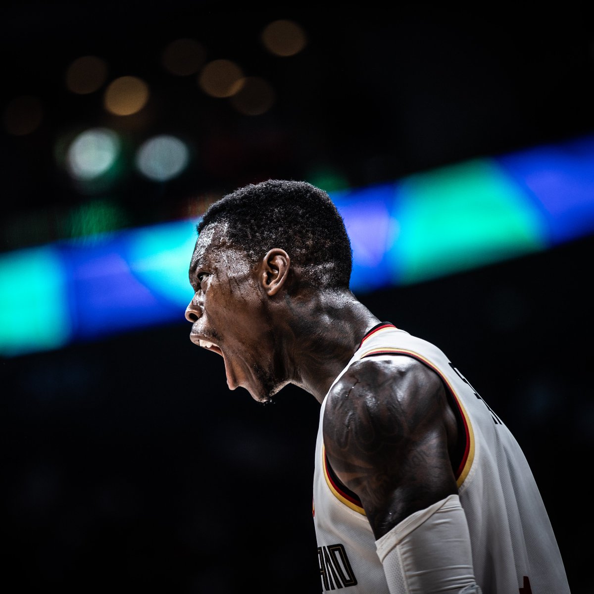FIBAWC's tweet photo. 🇩🇪 Dennis Schröder is BALLING so far: 

23 points on a 8/11 shooting. 🔥 #FIBAWC https://t.co/triboWFkHe