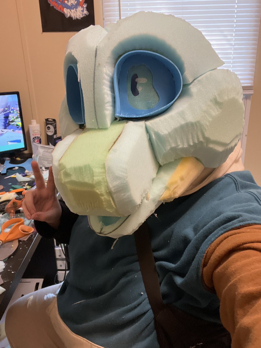 that_stepdad's tweet photo. Making another suit #furry #furries #furryfandom #fursuit #fursuiter #fursuitmaker https://t.co/qaVLprv0CJ