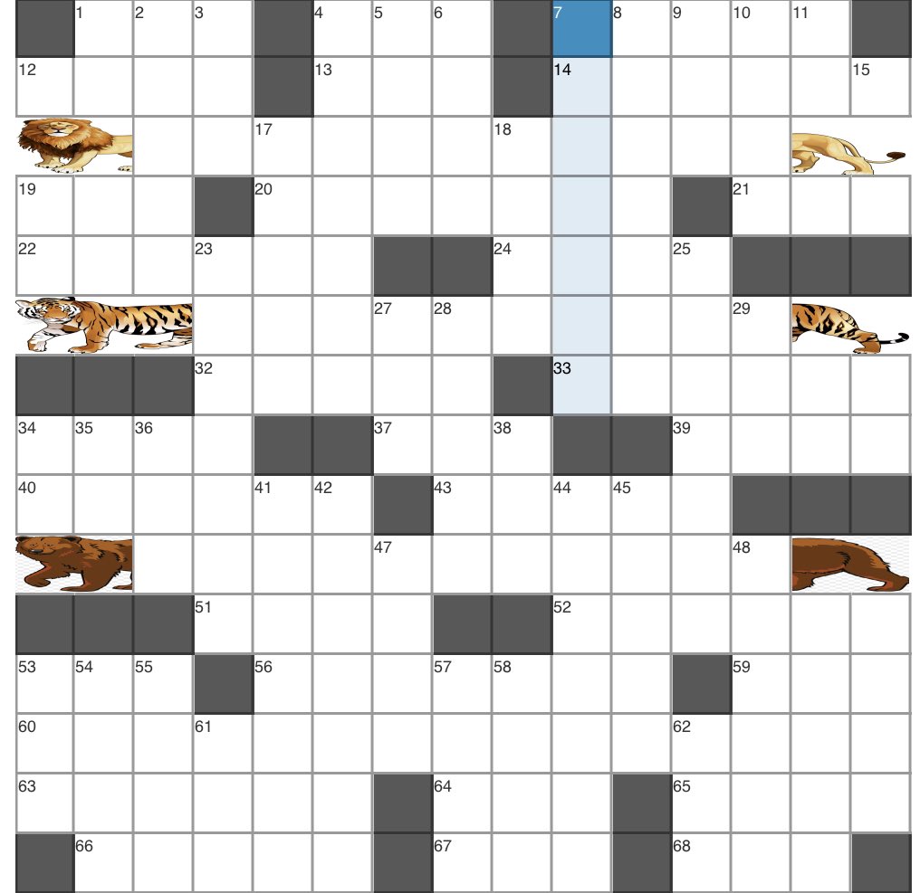 🚨PUZZLE ALERT🚨 the preview puzzle for “a day at the zoo” is live! Brought to you by @Footnote24. Try giving it a solve in between trips to the gorilla exhibit. Happy solving!