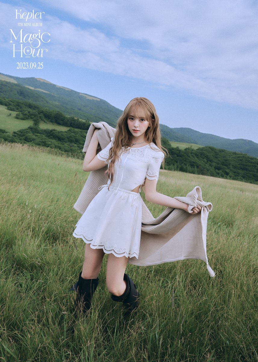 Kep1er l CONCEPT PHOTO 

SUNKISSED - MASHIRO

Kep1er The 5th Mini Album
<Magic Hour>

Title 💖𝙶𝚊𝚕𝚒𝚕𝚎𝚘🔭

2023.09.25 MON 6PM (KST)

#마시로 #MASHIRO
#Kep1er #케플러
#Galileo #MagicHour