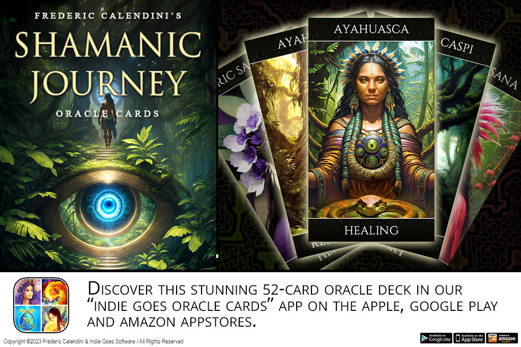 New stunning deck available in our oracle cards collection app: "Shamanic Journey Oracle" by Frédéric Calendini! Try it now for free: bit.ly/oraclecard #oraclecards