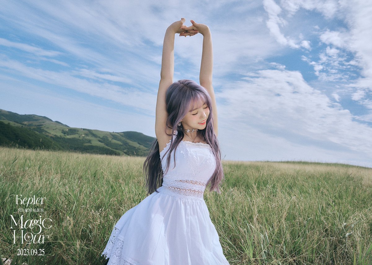 Kep1er l CONCEPT PHOTO 

SUNKISSED - YESEO

Kep1er The 5th Mini Album
<Magic Hour>

Title 💖𝙶𝚊𝚕𝚒𝚕𝚎𝚘🔭

2023.09.25 MON 6PM (KST)

#강예서 #YESEO
#Kep1er #케플러
#Galileo #MagicHour