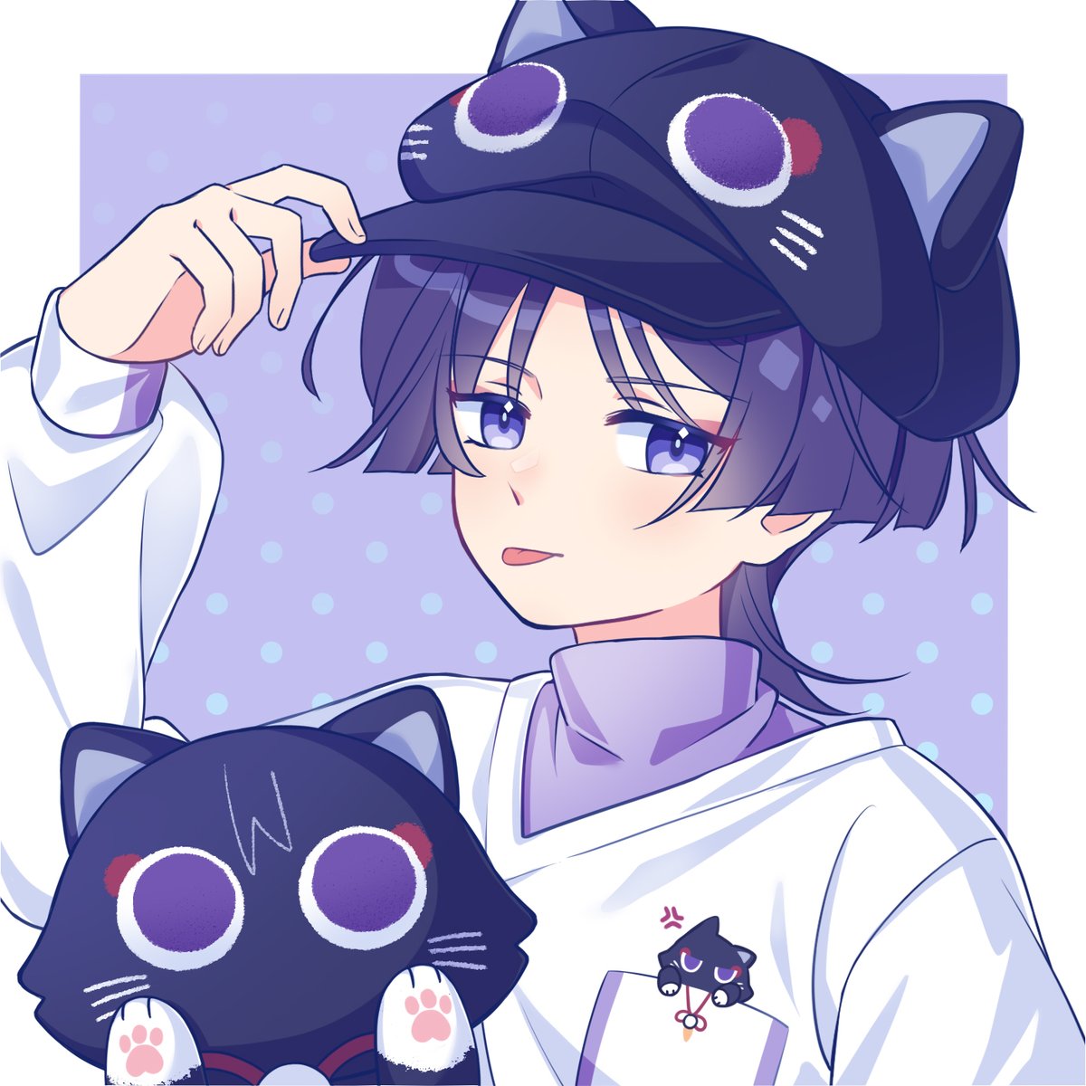 hana97_58's tweet photo. 💜💜🐱💜💜
(I think hyv wants to destroy my wallet)

#scaramouche https://t.co/TwI4tDJMcT